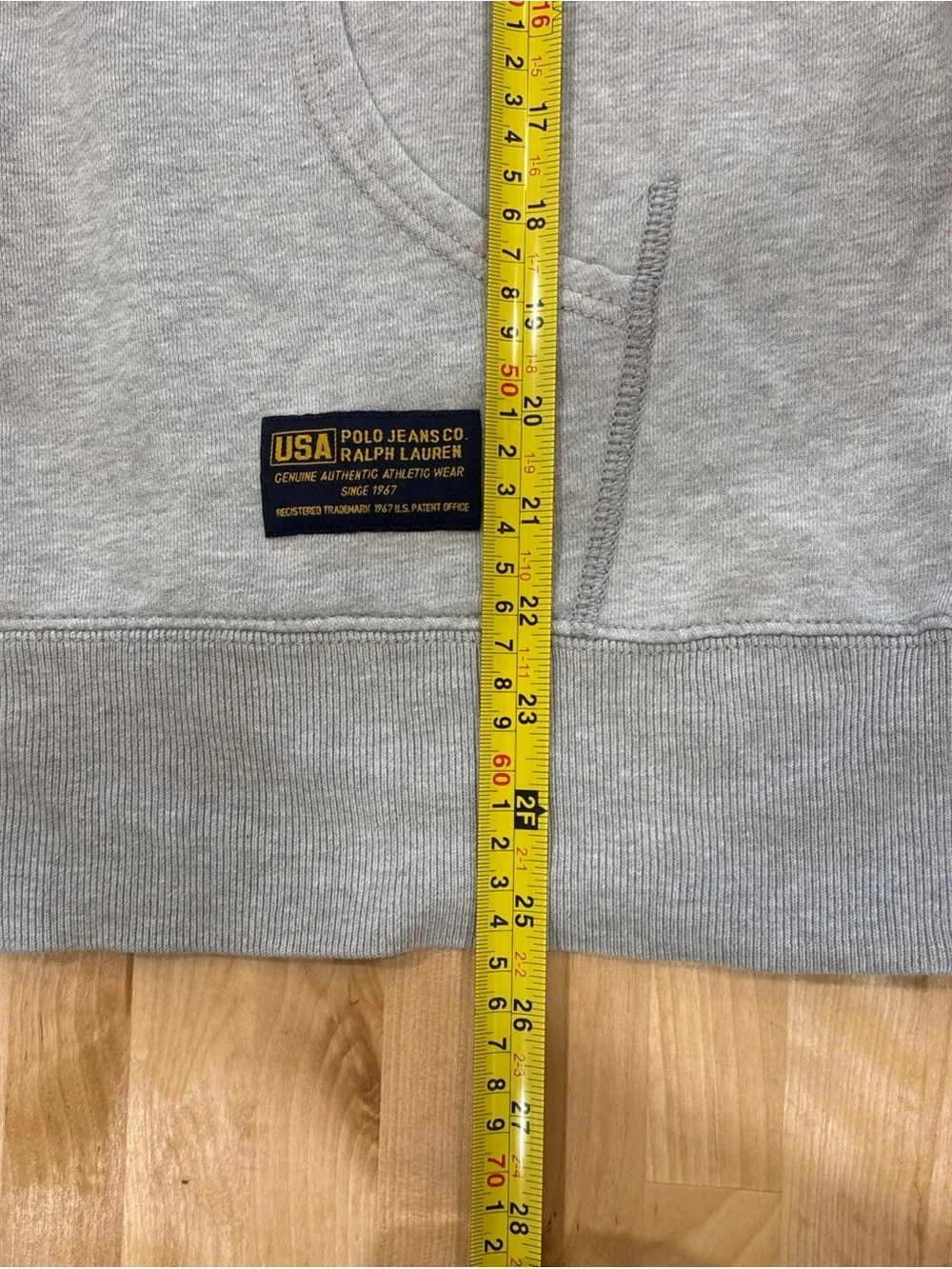 Vintage Ralph Lauren Polo Jeans Company USA Hoodie Zip Sweatshirt L Distressed